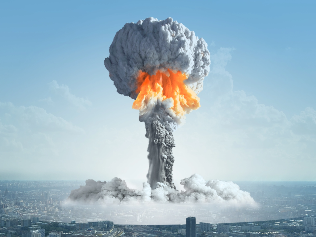 صورة تعبيرية لإنفجار نووي