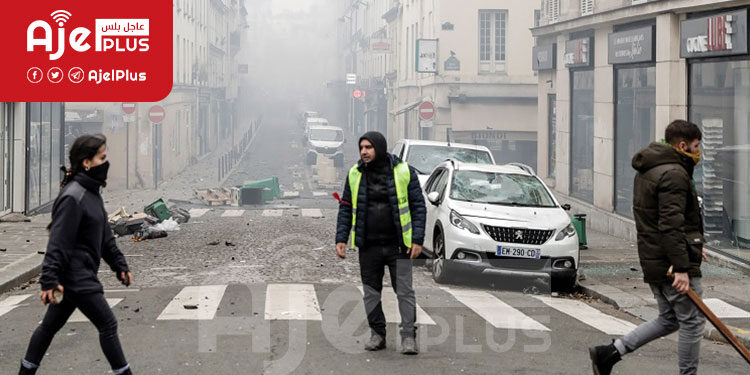 إشتباكات بين الجالية الكردية وأفراد الشرطة الفرنسية